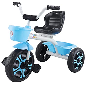 Kids Tricycle 2 Years Old and Up Boys Girls Kids Trike Baby Balance Bike Lightweight for 1-3 Years Old Kids Boys Girls 3 Wheels Bike (Blue)