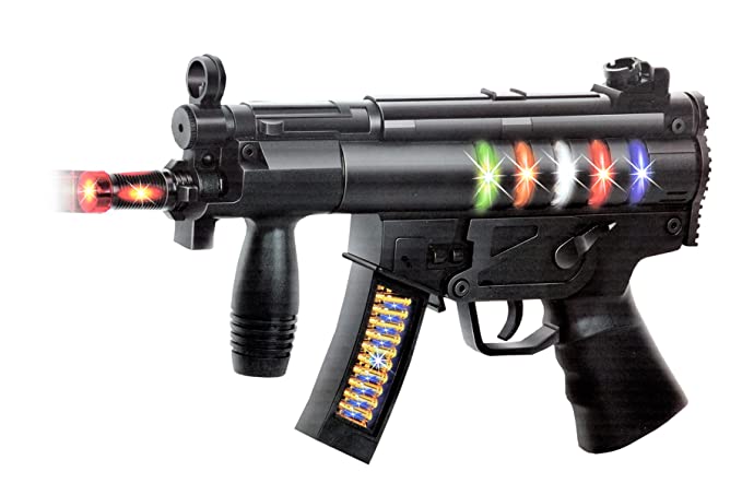 Musical Black Toy Gun With M