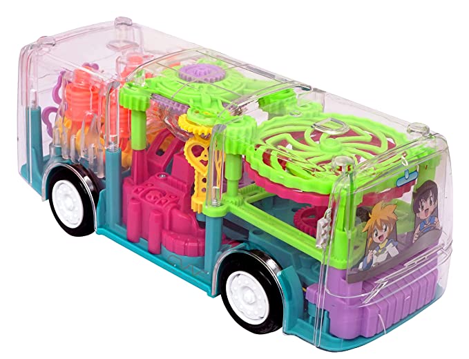 Transparent 3D Bus Toy 360 D